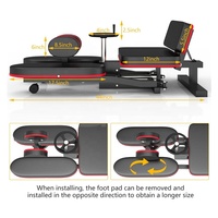 Wellshow Sport Leg Stretcher 220LBS Leg Stretch Machine Heavy Duty Steel Frame Equipment Splits Machine