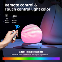 Lampe de nuit Galaxy Aurora RGB à changement de couleur avec batterie intégrée pour jeu salon chambre à coucher tactile Smart Ball Moon Lamp