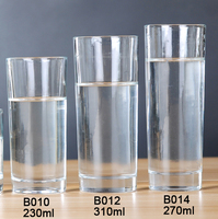 Verres Collins Highball de style américain en verre sodocalcique sans plomb de haute qualité, fabriqués à la machine, avec logo personnalisé pour restaurant/bar