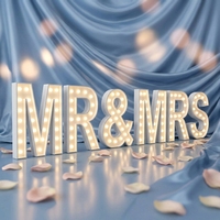 Lettres lumineuses géantes en métal Koncept OEM ODM pour extérieur, 4 pieds, panneau LED Mr&Mrs pour décoration de mariage