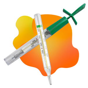 Termómetros Clínicos de Galio (Galinstan) de Vidrio Ecológico, Forma Ovalada, No Tóxicos, Fáciles de Usar, para Uso Oral y Axilar, Venta al Por Mayor - Product Image 3