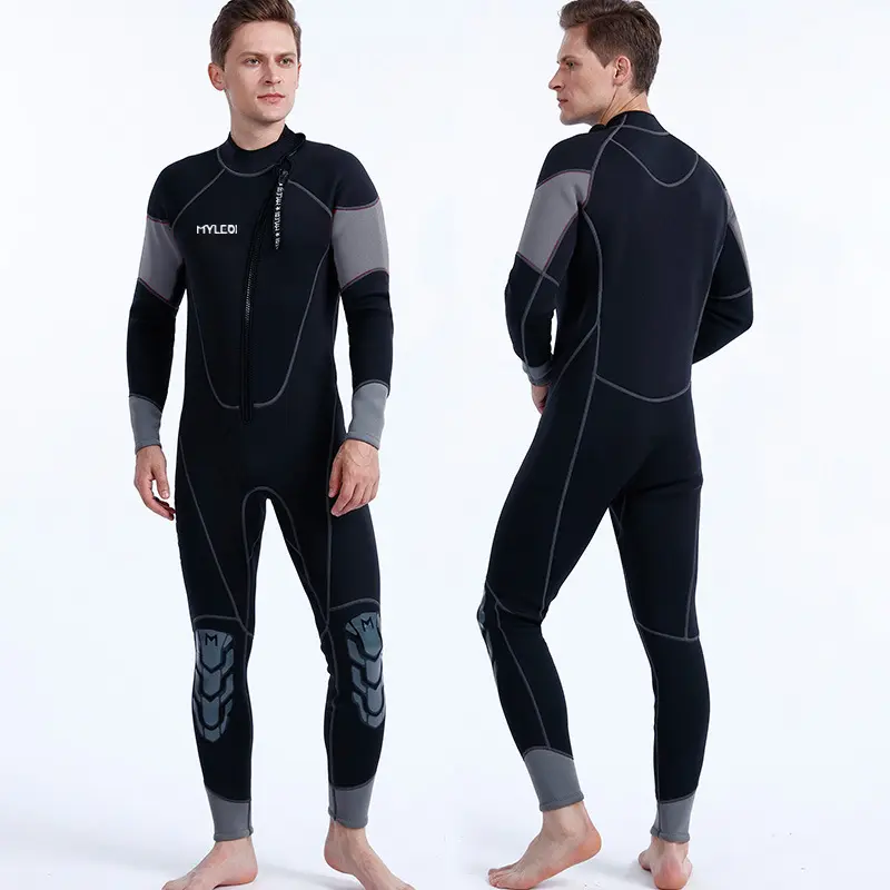 OEM Long Sleeve Neoprene Super Stretch Front Top Chest Zip Surf Wetsuit 3mm Diving Suit for Men