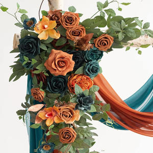 Arco Artificial de flores de seda, decoraciones de boda elegantes para fiestas al aire libre, trajes de <span class=keywords><strong>césped</strong></span> populares para un diseño elegante - Product Image 4