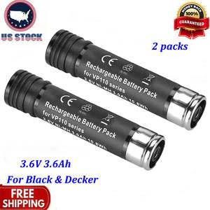 ブラックおよびデッカー用2パック3.6V 3000mAh Ni-Mh交換用バッテリーVP100 VP100C VP105 VP105C VP110 VP110C VP143 Vp142 Vp7240 - Product Image 5