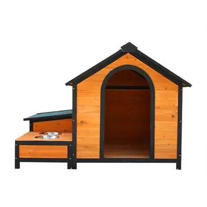 Perrera de Madera Maciza para Perro, Casa de Lujo a Prueba de Lluvia, Muebles para Dormir, Casas Sostenibles para Mascotas en Venta