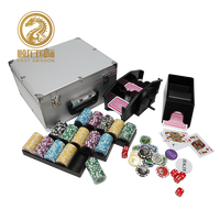 Empty Poker Case Aluminum Case for 300PCS 600PCS Casino Gambling Poker Chips Set
