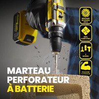 Proveedor Profesional de Taladro Inalámbrico de Grado Industrial de 21V con Batería, Juego de Taladro con Mandril sin Llave de 1/2 y Velocidad Variable