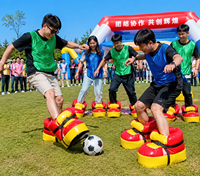 Chaussures de football géantes gonflables en mousse souple PVC pour enfants et adultes – Jeu sportif amusant de team building en plein air