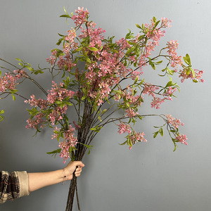 Flores Artificiales para Boda, Rama Grande de Forsythia en Cascada, Lila Artificial, Decoración Floral para el Hogar, Sala de Estar, Paisajismo, Venta al por Mayor - Product Image 4