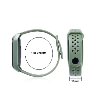 Correa de Repuesto de Silicona para <span class=keywords><strong>Xiaomi</strong></span> Mi <span class=keywords><strong>Band</strong></span> 3 4 5 <span class=keywords><strong>6</strong></span> 7 8 NFC, Correa de Reloj Inteligente de Color Puro - Product Image 3
