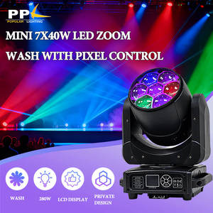 Topkwaliteit groothandel mini 7x40W LED <span class=keywords><strong>zoom</strong></span> wash met pixelbesturing voor discotheek evenementen - Product Image 1