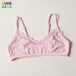 Sujetador Deportivo Sin Costuras para Mujer SUHE, Cuello Redondo, Tirantes Finos, Soporte Ligero, Transpirable, Bralette de Yoga, Color Sólido - Product Image 6