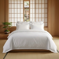 Draps d'hôtel en coton 100% de luxe, doux, 40S 200TC, blancs, de la marque JF, vente en gros, sur mesure