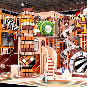 Équipement <span class=keywords><strong>de</strong></span> terrain <span class=keywords><strong>de</strong></span> jeu intérieur pour enfants Aire <span class=keywords><strong>de</strong></span> jeu souple avec toboggan et château coquin Jeux pour tout-petits et cabane <span class=keywords><strong>de</strong></span> jeu intérieure - Product Image 2