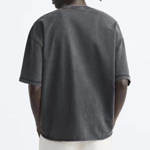 Camisetas Extra Grandes de Alta Calidad 100% Algodón, Camisetas Holgadas con Logo Personalizado, Camisetas de Gran Tamaño para Hombre - Product Image 2