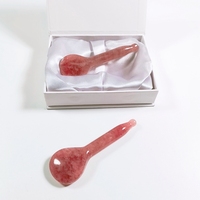 Outils de soin du visage HZ, plaque de gua sha en jade authentique, masseur facial naturel, cuillère de gua sha en améthyste