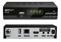 Récepteur de télévision Satellite H.265 HEVC skytas V20, pour amérique latine, avec powerjavu CS LAN WiFi