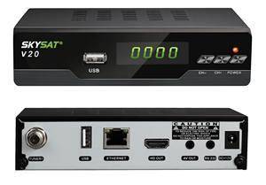 Récepteur de télévision Satellite H.265 HEVC skytas V20, pour amérique latine, avec powerjavu CS LAN WiFi - Product Image 3