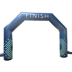 Advertising inflatables blue archway factory price customized inflatable finish arch for competition