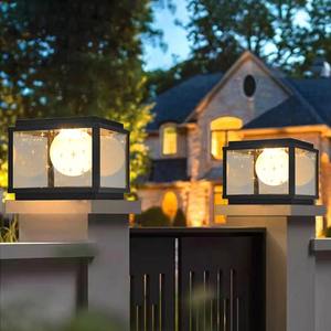 Luci notturne muro <span class=keywords><strong>solare</strong></span> <span class=keywords><strong>fari</strong></span> Ip65 giardino esterno impermeabile porta porta porta porta <span class=keywords><strong>solare</strong></span> Post luce - Product Image 2
