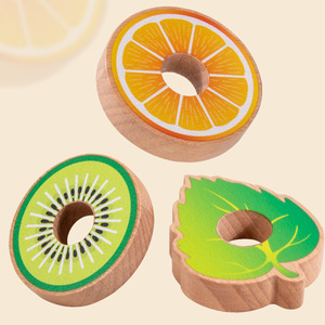 Gioco Educativo Montessori per Bambini: Giocattolo in Legno per Infilare Frutta e Imparare a Riconoscere le Forme - Product Image 4