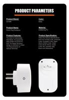 Boîtier de Prise de Courant Intelligente Multiprise Électrique Sans Fil Wi-Fi Retardateur de Flamme en PC Plastique Pour Maison, US UK EU, Avec Alexa et Google