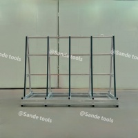 Support de présentation de carreaux SANDE en acier galvanisé double face, robuste, durable, protégé contre la corrosion, étagère de rangement en forme de A pour le granit