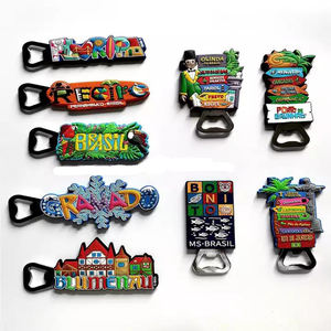 Abridores de Botellas Magnéticos con Temática de Sudamérica, Recuerdo Turístico de Ciudades Brasileñas, Colección 2 en 1, Regalo de Viaje - Product Image 1