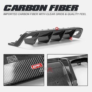 Diffuseur arrière de luxe en fibre de carbone EPR avec installation facile pour Fiat 595 Abarth Série 4 Décoration - Product Image 2