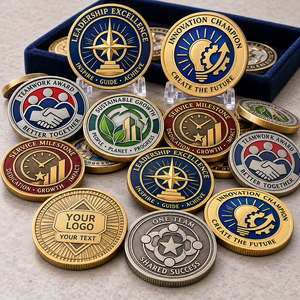 Juego de Monedas Conmemorativas Personalizadas para el Equipo de Liderazgo Corporativo, Innovación y Reconocimiento al Servicio, OEM ODM - Product Image 2