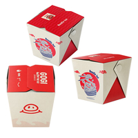 Boîte à nouilles carrée personnalisée jetable en papier pour emporter, 16oz, 26oz, 32oz, échantillon gratuit, boîte à kebab doner