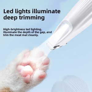 New Product Pet <b>Dog</b> Electric Beauty Trimmer with LED <b>Light</b> Pet Foot Hair Trimmer Low Noise Cat <b>Dog</b> Face Foot Ear Hip Claw Shaver - Product Image 1