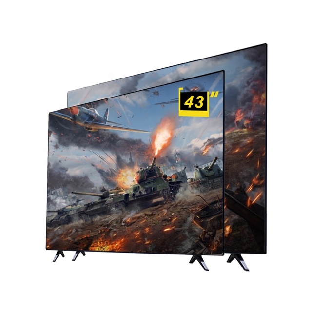 Wholesale Cheap 43 Inch Drop-resistant TV 4k 2k LED Flat Screen Android Smart Television