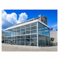 Tente à double étage avec mur en verre panoramique KENTEN, fabricant de tentes à double étage, pavillon à double étage sur mesure, OEM/ODM, tente à double couche