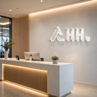 Enseigne 3D en acrylique rétroéclairée avec lettres lumineuses et support métallique pour salon, entreprise, maison et publicité, décoration murale intérieure