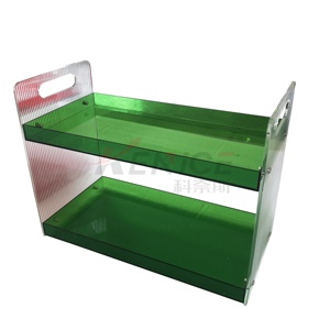Lắp ráp <span class=keywords><strong>2</strong></span> tầng rõ ràng Kệ Acrylic đứng Kính áp tròng hiển thị giới thiệu cho các cửa hàng bán lẻ - Product Image 5