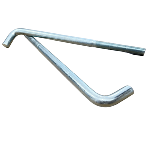 Cường độ cao tùy chỉnh l-loại mạ kẽm mạ kẽm thép carbon nền tảng Neo bu lông cẩu tháp mặt đất chân bu lông - Product Image 3