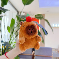 Nouveauté : Porte-clés en peluche Capybara mignon, design anime, dessin animé populaire, haute qualité, vente en gros, animaux en peluche et jouets en peluche