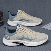 Chaussures Homme 2025 Nouvelle Collection Été – Confortables, Légères, à Lacets, Décontractées, pour l'Extérieur, avec Tige en Maille Respirante – Tendance Polyvalente