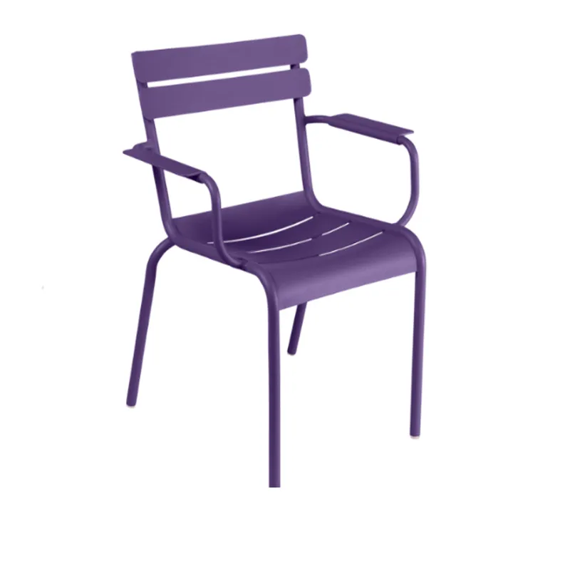 Factory Offer Modern Outdoor Garden Aluminum Furniture Dining Metal Chairs