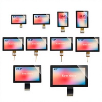 Kleine Größe Maßgefertigte 7 8,4 10,1 12 Zoll Multi-Touch Projektive Kapazitive Touchscreen-Overlays Mit BOE ILITEK Smart Touch Panel