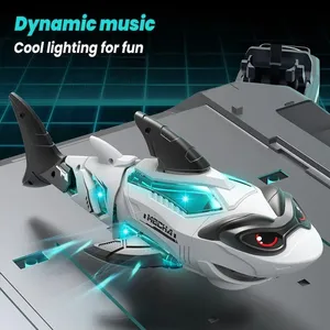 <span class=keywords><strong>Jouet</strong></span> <span class=keywords><strong>robot</strong></span> <span class=keywords><strong>requin</strong></span> électrique pour enfants en plastique avec musique dynamique et lumières LED, piles AAA, pour les enfants de 3 à 12 ans - Product Image 4