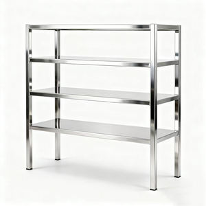 מותאם אישית מדף נירוסטה קל הרכבה רגליים צינור מרובע עבור מסעדות לתרגם אחסון סופרמרקט אחסון - Product Image 5