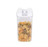 Conteneur de stockage alimentaire en plastique de 1,2 L, moulé par injection, avec couvercle à clapet hermétique détachable en caoutchouc, pour spaghetti