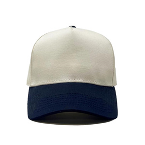 Casquette de baseball unisexe OEM de haute qualité personnalisée 100% coton 5 panneaux deux tons structurés Chapeaux ajustables et respirants de style sportif - Product Image 2