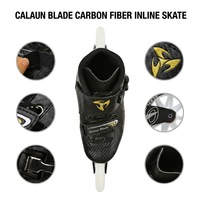 Patins à roues alignées en carbone OEM, bottes de course à trois ou quatre roues, chaussures de roller professionnelles légères pour adultes, compétition