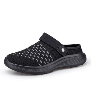 Sandalias de malla con ventilación en la superficie, correa ajustable, zapatos sin cordones, zapatos casuales de malla transpirable, zapatos ligeros para caminar, elásticos para hombre - Product Image 3