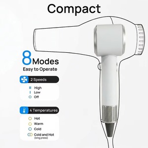 Sèche-cheveux magnétique 360° avec diffuseur, sèche-cheveux compact haute vitesse pour boucles et ondulations - Product Image 4