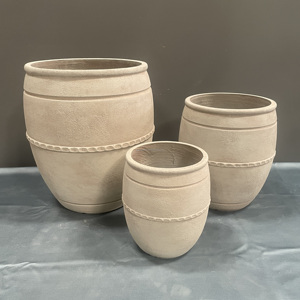 Macetas modernas vintage de fibrocemento con orificio de drenaje para jardín, macetas para flores de exterior/interior, decoración. - Product Image 4