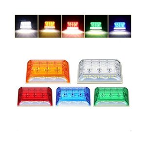 Lampe de camion étanche 12-24V cinq couleurs d'avertissement facultatif LED feux de position latéraux avec quatre fils - Product Image 2